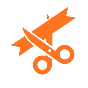 Kéo cắt băng khánh thành icon