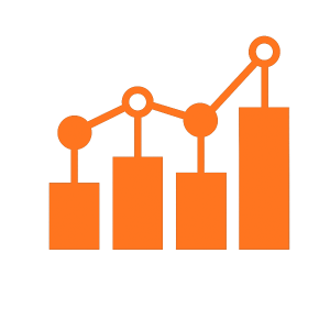 biểu đồ tăng trưởng trong lễ kỷ niệm thành lập công ty