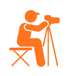 người quay phim chụp ảnh icon