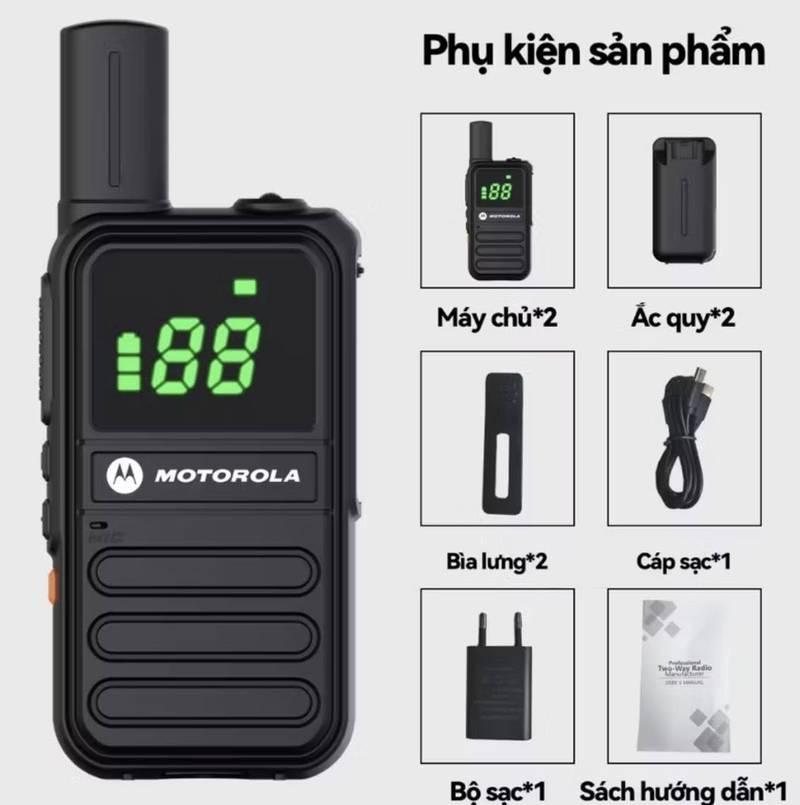 Ảnh bộ đàm Motorola và phụ kiện đi kèm cho thuê bộ đàm sự kiện giá rẻ, chuyên nghiệp HCM.