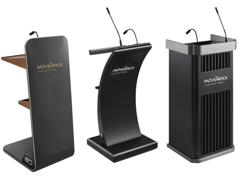 Cho thuê bục phát biểu Mica và gỗ đẹp, đa dạng mẫu mã tại HCM.