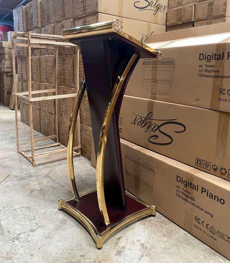 Cho thuê bục phát biểu Mica, Gỗ đẹp, đa dạng mẫu tại HCM.