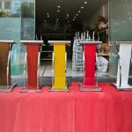 Cho thuê bục phát biểu Mica, Gỗ đẹp đa dạng mẫu mã tại HCM.