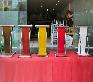 Cho thuê bục phát biểu Mica, Gỗ đẹp đa dạng mẫu mã tại HCM.