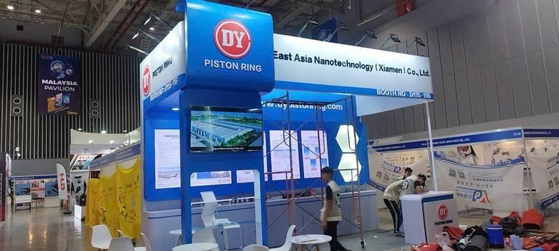 Thi công booth sự kiện Piston Ring hiện đại tại hội chợ, thiết kế trọn gói giá tốt HCM.