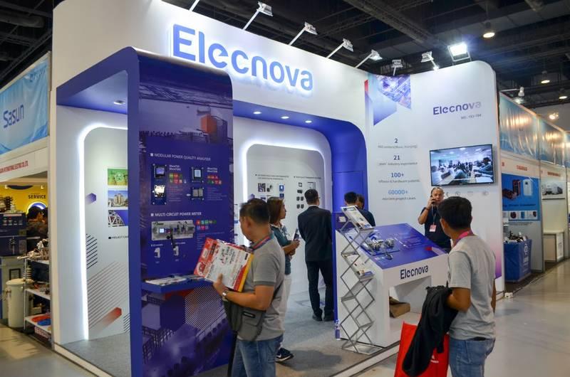 Thi công gian hàng triển lãm hội chợ Elcnova với thiết kế hiện đại, dịch vụ thi công gian hàng triển lãm hội chợ trọn gói uy tín tại TPHCM.