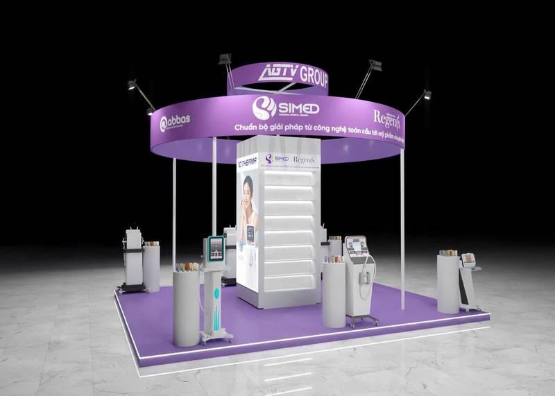 Thi công gian hàng triển lãm hội chợ với thiết kế hiện đại, chuyên nghiệp tại tphcm.
