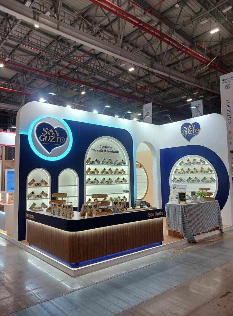 Thi công gian hàng triển lãm hội chợ Son Guzto sang trọng, thiết kế thi công gian hàng triển lãm hội chợ trọn gói uy tín tại TPHCM.