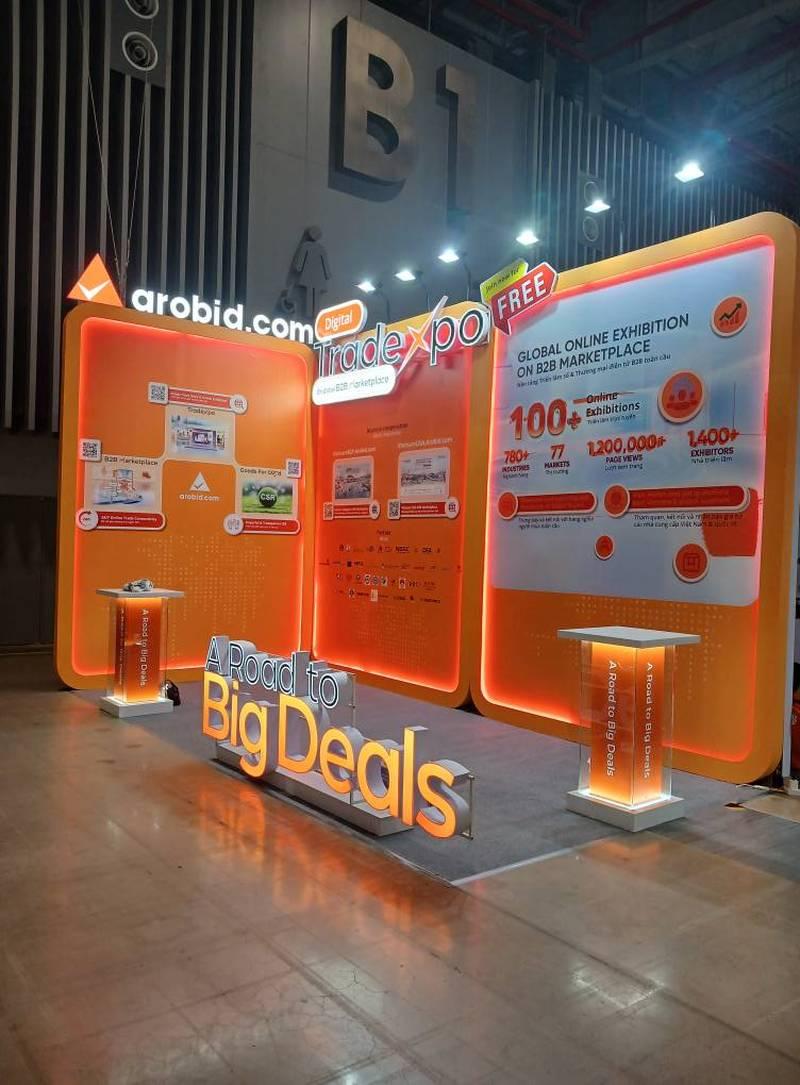 Thi công gian hàng triển lãm hội chợ với thiết kế sáng tạo, dịch vụ trọn gói uy tín tại TPHCM.