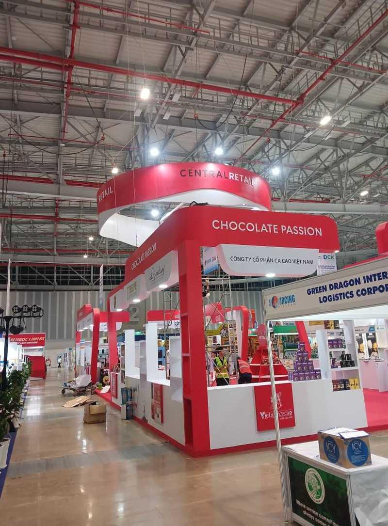 Thi công gian hàng triển lãm hội chợ với thiết kế hiện đại, chuyên nghiệp, uy tín tại tphcm.