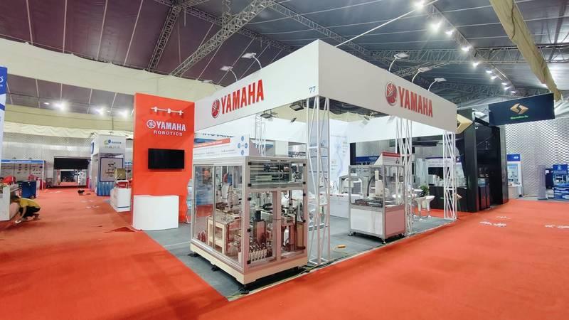Thi công gian hàng triển lãm hội chợ Yamaha hiện đại, chuyên nghiệp, thiết kế thi công gian hàng triển lãm hội chợ trọn gói uy tín TPHCM.