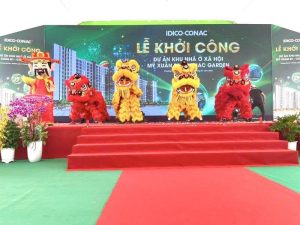 Thuê múa lân khai trương chuyên nghiệp với dịch vụ trọn gói giá rẻ HCM tại sự kiện lễ khởi công.