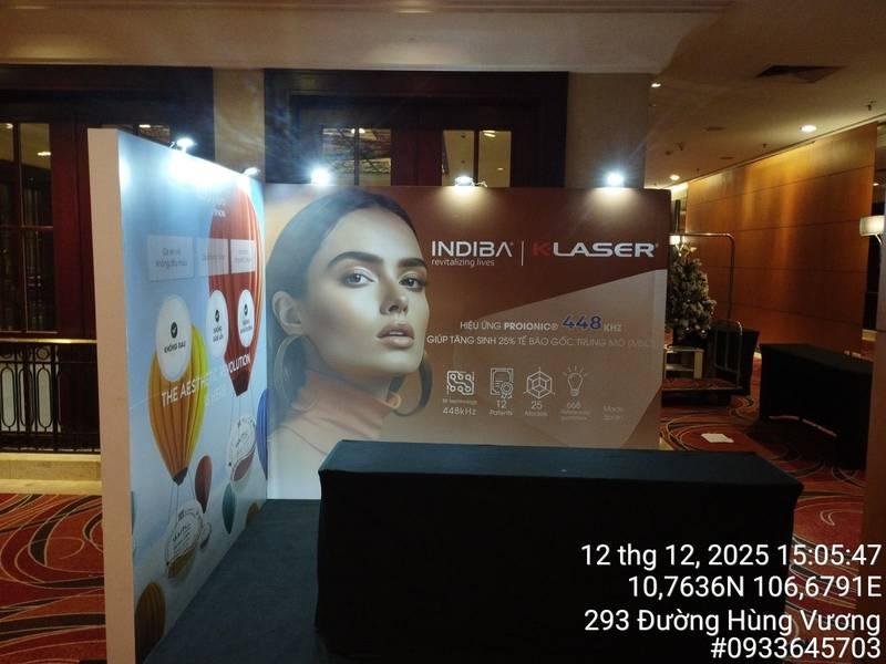 Trang trí sân khấu sự kiện với backdrop quảng cáo và thiết kế sắc nét, dịch vụ trang trí sân khấu - thiết kế và thi công trọn gói HCM.